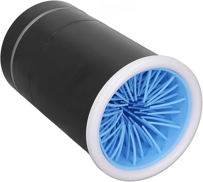 Automatic Dog Paw Cleaner, Rechargeable Electric Muddy Paw Washer, Portable Pet Paw Cleaner Cup with Soft Silicone Brush, Dog Foot Cleaning Machine for Small to Medium Dogs Grooming