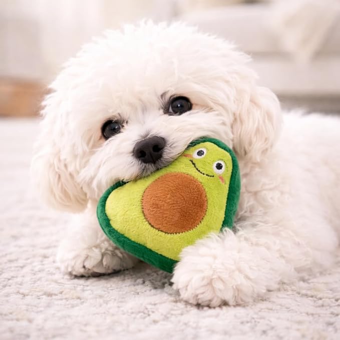 Jalousie 18 Pack Dog Squeaky Toys Cute Stuffed Pet Plush Puppy Chew for Small Medium Pets - Bulk