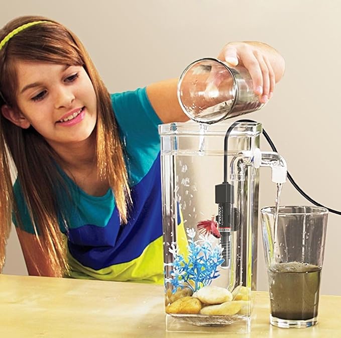 PULACO 50 Watt Small Aquarium Betta Heater for 1-10 Gallon Tank