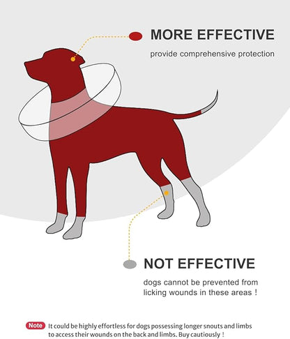 MIDOG Dog Cone - Inflatable Soft Donut Collar Alternative for Dogs After Surgery, Protective Recovery Collar Prevents Licking, Comfortable E-Collar Alternative for Small Medium Large Dogs (Rose, S)