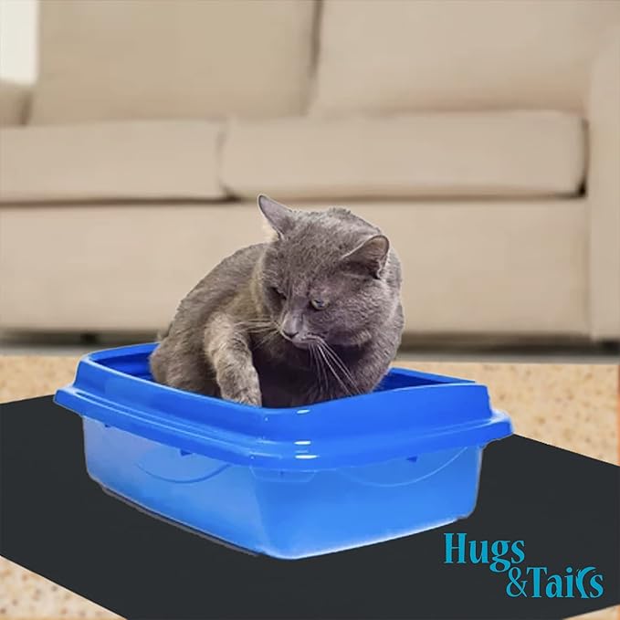 Under Pet Cage Mat for Bird Cages, Reptile Aquariums, Dog Kennels, Water-Resistant Pad for Hard Floors and Surfaces, 48 Inches x 48 Inches, Clear