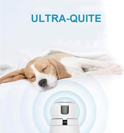 Dog Nail Grinder by Pet Republique - 2 Speed Electric Rechargeable Nail Grinder - Gentle, Quiet, Low, Painless Nail Trimmer - Multi-Setting Grinder for Any Small or Medium Dog, Cat, and Pet Claw
