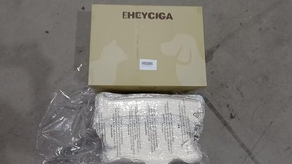 EHEYCIGA Curved Dog Stairs Ramp for High Beds 22.6" H, 5-Step Dog Steps for Small Dogs and Cats, Pet Stairs for High Bed Climbing, Non-Slip Balanced Pet Step Indoor, Beige