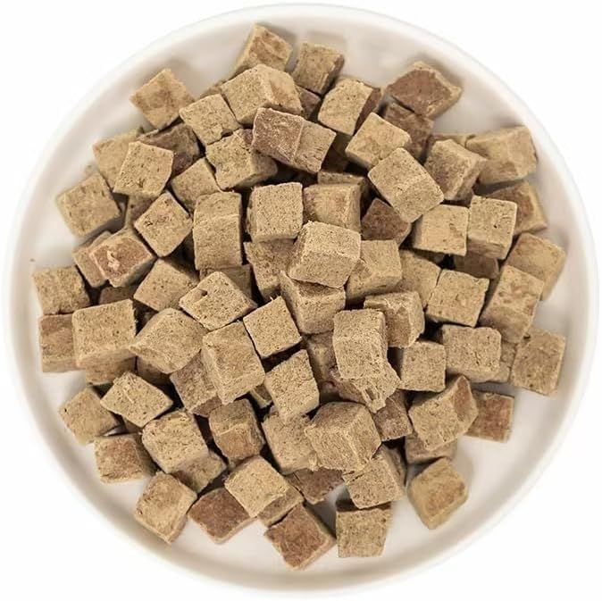 Organic Freeze-Dried Beef Treats — 100% Single-Ingredient Beef — Grain-Free, Gluten-Free, High Protein, Allergy-Friendly Topper & Reward — Made in USA (Pack of 3)