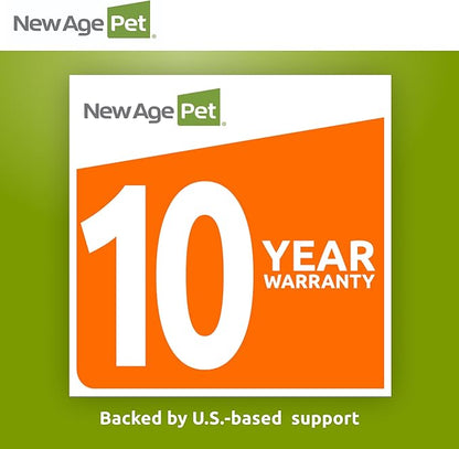 New Age Pet ECOFLEX 24" Wide Small Reptile Habitat Enclosure, Glass Front Terrarium for Snakes, Lizards & Tortoises in Maple or Grey, Easy to Clean, Front Access Design and Mesh Top