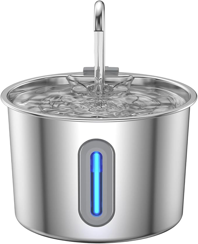 Automatic Pet Cats Water Fountain Dispenser for Dog Waterer Drinker Feeders Bowl Container Feeding Supplies Low Noise Drinking Fountain