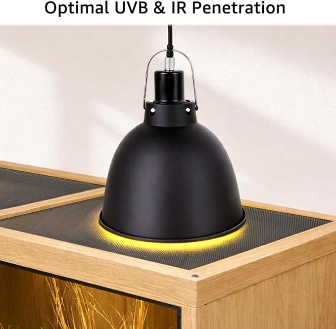 unipaws 110 Gallon Reptile Tank for Lizards, Bearded Dragon Enclosure Terrarium, Large Stackable Cage with Glass Sliding Doors and Lock and Cable Port, Nature