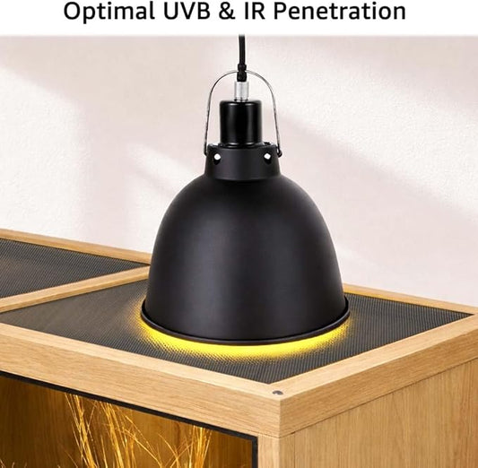 unipaws 110 Gallon Reptile Tank for Lizards, Bearded Dragon Enclosure Terrarium, Large Stackable Cage with Glass Sliding Doors and Lock and Cable Port, Nature