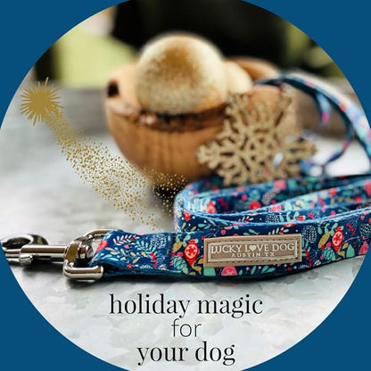 Lucky Love Dog - Adjustable Dog Collar with Easy Click Buckle for Small to Large Ones, Durable, & Comfortable for Male & Female Dogs, Pet Collar for Puppies & Adult Dogs - Sweet Holiday, Small