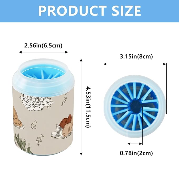 Dog Paw Cleaner Mudbuster Dog Foot Washer for Small Medium Large Dogs Cats Premium Pet Supplies Grey Thanksgiving Pumpkin Food