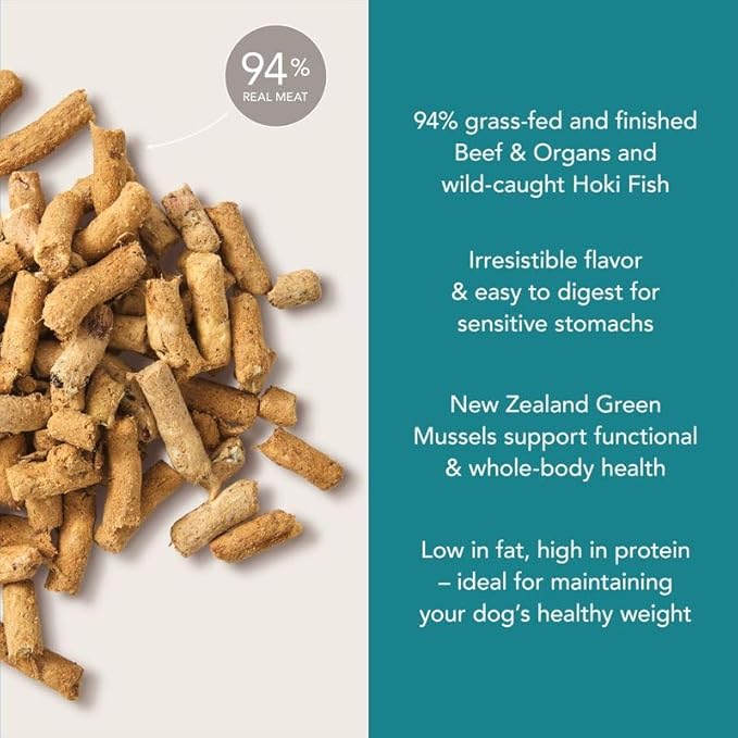 K9 Natural Grain-Free Freeze-Dried Dog Food, New Zealand Beef & Hoki Feast 8lb