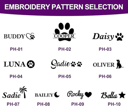 Personalized Embroidered Names Dog Sweater, Custom Cats Winter Clothes, Personalized Christmas Boy Girl Dog Sweaters, Birthday Xmas Party Gifts for Pet Lovers