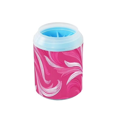 Dog Paw Cleaner Mudbuster Dog Foot Washer for Small Medium Large Dogs Cats Premium Pet Supplies Pink Retro Pattern Bohemian01