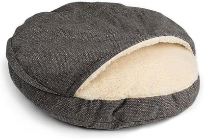 Snoozer Luxury Microsuede Cozy Cave Pet Bed, Show Dog Collection, Small, Merlin Pewter