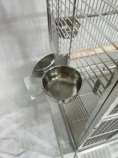 BMWPET SUS201 Stainless Steel PLAYTOP Style Bird CAGE Parrot CAGE 40"X30"X70"