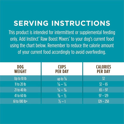 Instinct Raw Boost Mixers Multivitamin for Adult Dogs Freeze-Dried Food Topper, 12.5 oz. Bag