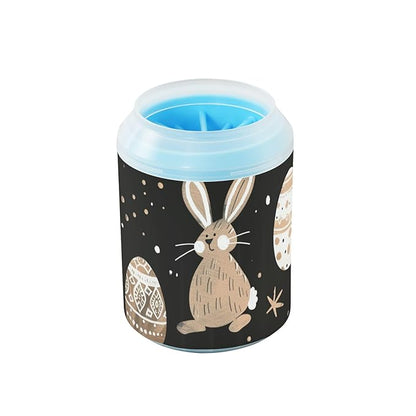 Dog Paw Cleaner Mudbuster Dog Foot Washer for Small Medium Large Dogs Cats Premium Pet Supplies Beige Easter Bunny Egg