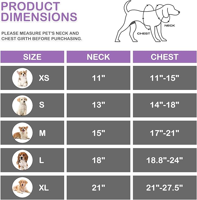 MoNiBloom Dog Harness for Small Sized Dog, Soft Puppy Padded Vest for Walking, Running, Training - Purple, XS