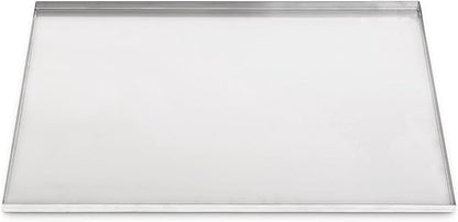 Pinnacle Systems 36" x 19.5" Metal Replacement Dog Crate Pan Chew Proof Crack Proof Pet Kennel Tray Central Dog Training Crate Pan Pet Supplies, Stainless Steel, 1" H