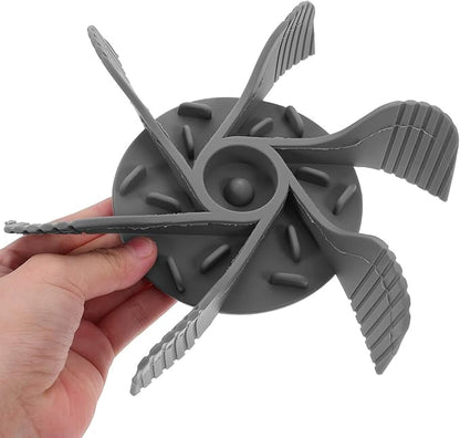 Silicone Slow Feeder Insert for Dog Bowls Soft Slow Feeding Bowl Insert to Reduce Eating Speed Anti-Choking Pet Feeder for Dogs and Cats Easy to Use Gray