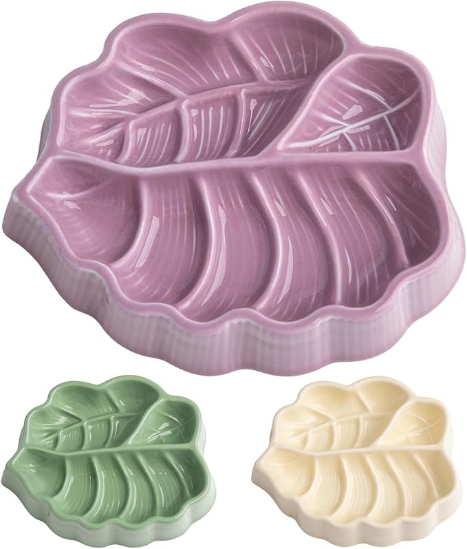 Slow Feeder Dog Bowl, 0.44 Cups Ceramic Dog Food Dish for Fast Eaters Small Breed, Puzzle Bowl for Small Dogs and Cats(Dark Purple)