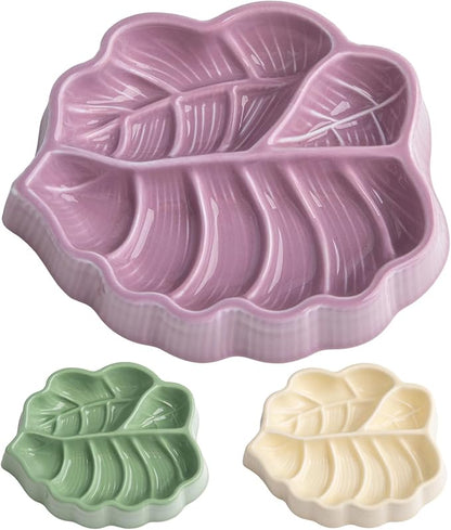 Slow Feeder Dog Bowl, 0.44 Cups Ceramic Dog Food Dish for Fast Eaters Small Breed, Puzzle Bowl for Small Dogs and Cats(Dark Purple)