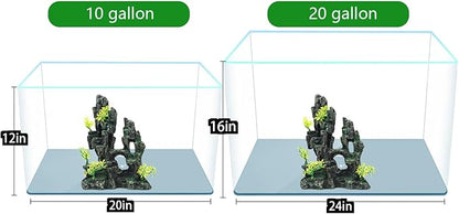 SiissaPeksid Aquarium Decor - Fish Tank Decorations with Mountain View Stone Ornament, Ideal for Betta, Snails, Turtle, Hiding, Climbing, Exploring, Landscaping, Aquascaping