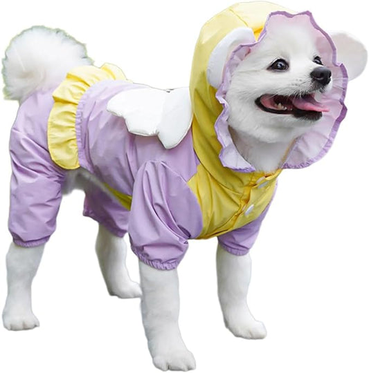 Pet Dog Raincoats Suitable for Large and Small Dog Clothes Windproof and Waterproof Puppy Rainwear