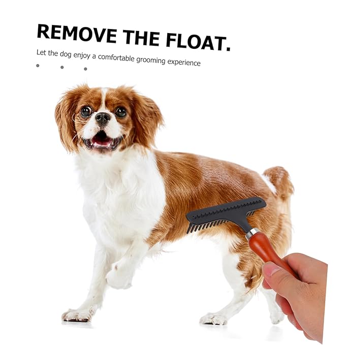 Large Dog Hair Removal Comb Dematting Tool Grooming Comb for Short-haired Pets Gentle Detangling Brush Preventing Skin Irritation Easy- pet Grooming Kit