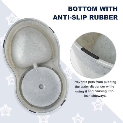 Water Dispenser Station for Large Dogs and Cats, 3 Gallon Large Capacity Gravity Automatic Water Feeder, Indoor Outdoor Dog Drinking Fountain, Dog Water Bowl for Multiple Pets, BPA Free