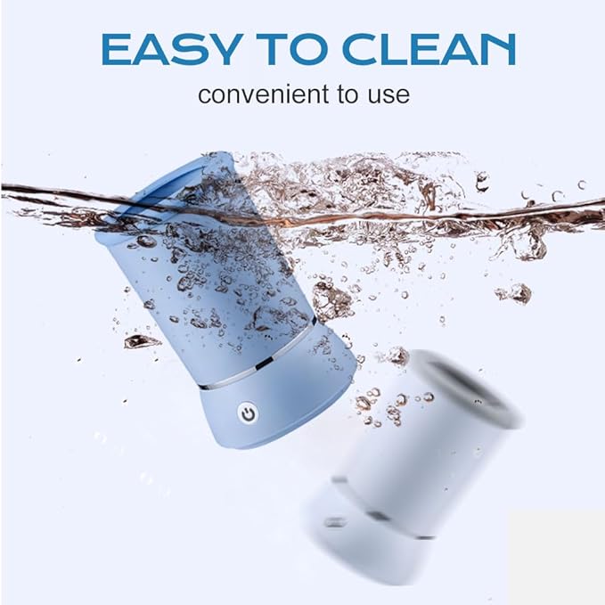 Automatic Dog Paw Cleaner 2025 New Dog Paw Cleaner Cup, Dog Paw Cleaner with USB Rechargeable, Paw Cleaner for Small Medium Large Breed Dogs Cats/Dogs (Two Stalls-Blue B)