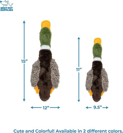 Best Pet Supplies Interactive Squeaky Dog Chew Toy, Ideal Dog Toys for Chewers, Small, Medium & Large Dogs, and Fetch Lovers - Duck (Mystery Box), Large