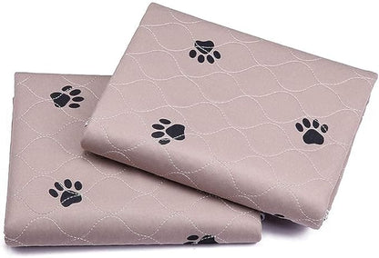 Washable Dog Pee Pads with Puppy Grooming Gloves,Puppy Pads,Reusable Pet Training Pads,Waterproof Pet Pads for Dog Bed Mat,Super Absorbing Whelping Pads