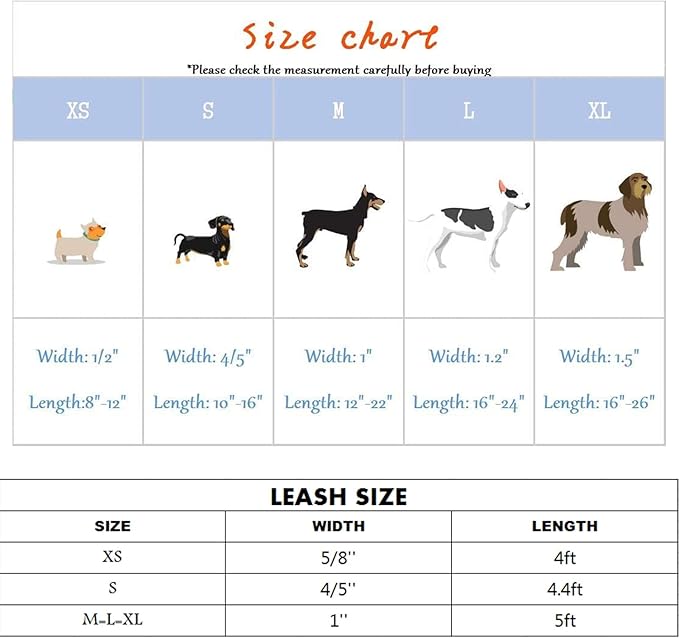 Elegant little tail Dog Collar and Leash, Girl or Boy Durable Pet Collar, Leather Dog Collar Adjustable Dog Collars for X-Small Dogs