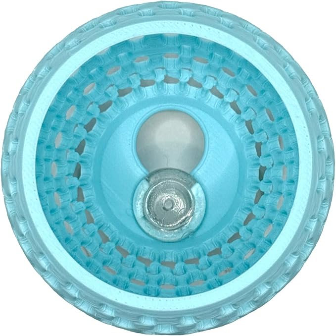 Betta Bulb Hide 2.0 | Large Aquarium Cave with Suction Cup for Small Fish Tank, Shrimp Hideout, Aquatic Decor (Cotton Candy Blue)