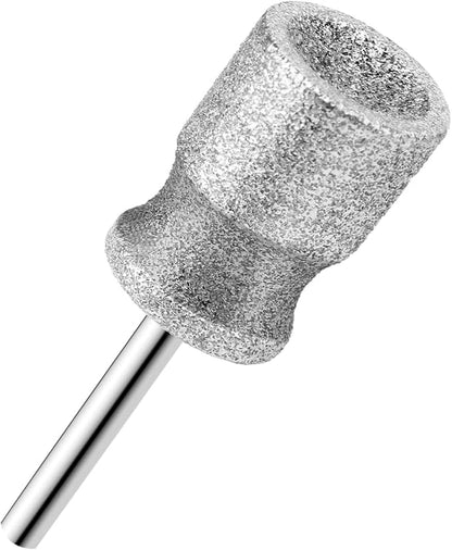 RIUORKIE Diamond Rotary Nail Grinder Bits for Dog, 1/8" Diamond Dog Nail Grinder Attachment Attachment for Dremel Replacement Heads Pets Nail Care Clippers for Medium Large Dogs.