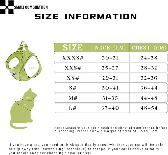 Adjustable Dog Harness with Leash, Reflective Mesh, No-Pull Design，Matching Lead Rope (Lemon Yellow, XXXS)