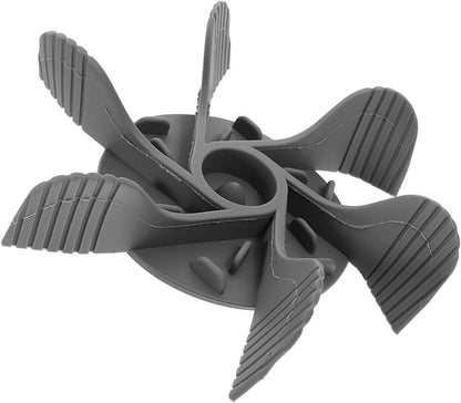 Silicone Slow Feeder Insert for Dog Bowls Soft Slow Feeding Bowl Insert to Reduce Eating Speed Anti-Choking Pet Feeder for Dogs and Cats Easy to Use Gray