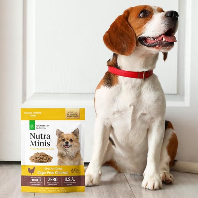 ULTIMATE PET NUTRITION Nutra Minis Dog Air-Dried Training Treats (5 oz) (Chicken)