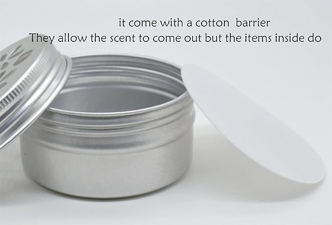 CHENGXINWENHUA Dog skent Work tins 6 Pack，Dog Scent Training Box，Dogs Nose Work containers (1, 4 Jars+6 Magnetic Box)