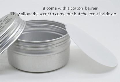 CHENGXINWENHUA Dog skent Work tins 6 Pack，Dog Scent Training Box，Dogs Nose Work containers (1, 4 Jars+6 Magnetic Box)