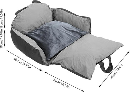 Yosoo Health Gear Dog Bed with Soft PP Cotton Cushion, Washable Pet Car Travel Bed, Multifunctional for Home, Outdoor Activities