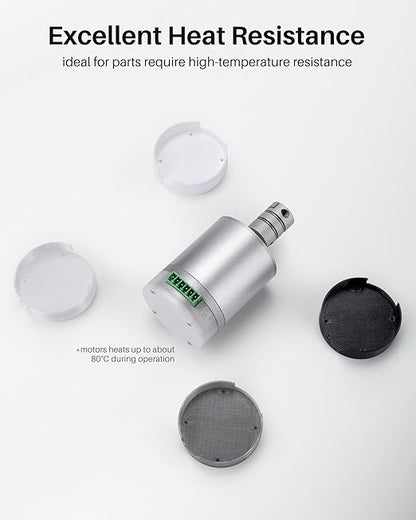 ELEGOO PC Filament 1.75mm Transparent 1KG, Tough and Durable Professional 3D Printer Filament Dimensional Accuracy +/- 0.05mm 1KG Spool Heat Resistant 3D Printing Polycarbonate Material