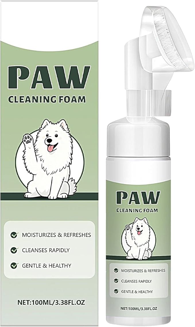 Paw Cleaner - Dog Muddy Feet Grooming Washer, 100ml Silicone Brush Cleaning Supply | Sturdy & Easy-to-Use, Ideal for Puppies Kittens Small Medium Large Breed Travel Walking Bath, 7.09x2.05 Inches