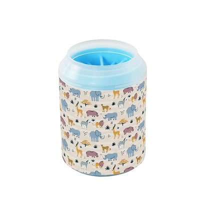 Dog Paw Cleaner Cups for Dogs Pets Foot Washer Paw Scrubber for Medium Small Cats Dogs Cleaning Cup Wild Animals