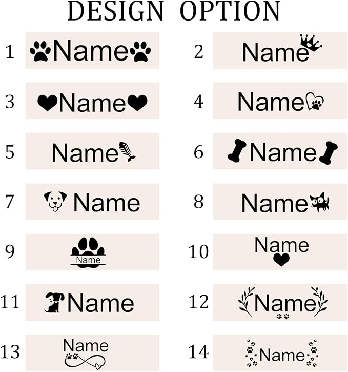 Personalized Stainless Steel Dog & Cat Food/Water Bowls – Custom Pet Name, Non-Slip, Easy Clean Feeding Dishes with Separate Plates(White)