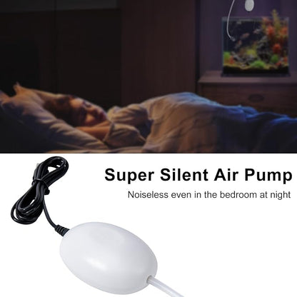 Gamdee Mini USB Aquarium Air Pump Kit, Portable Fish Tank Air Pump Small Aquarium Bubbler with Air Stone & Single Outlet Silicone Tube for Aquarium Fish Tank and Outdoor Fishing Use