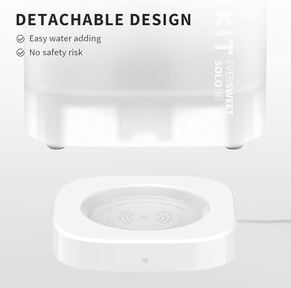 PETKIT New Cat Water Fountain with Wireless Pump, Ultra Quiet 65oz/1.85L Pet Water Fountain for Cats and Dogs Inside, Detachable Design Easy to Clean and Assemble, Filters Included