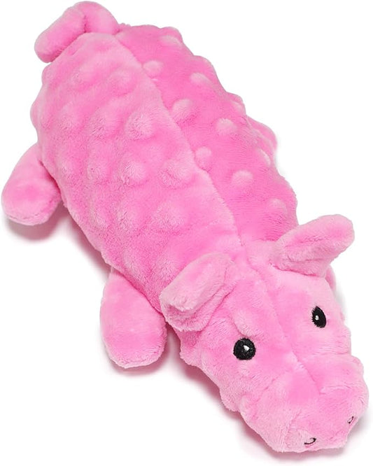 KrauzPet Plush Squeaky Dog Toys, Soft Stuffed Animals Dog Toy with Squeaker, Interactive Crinkle Dog Toys, Puppy Teething Chew Toy for Small, Medium & Large Breeds