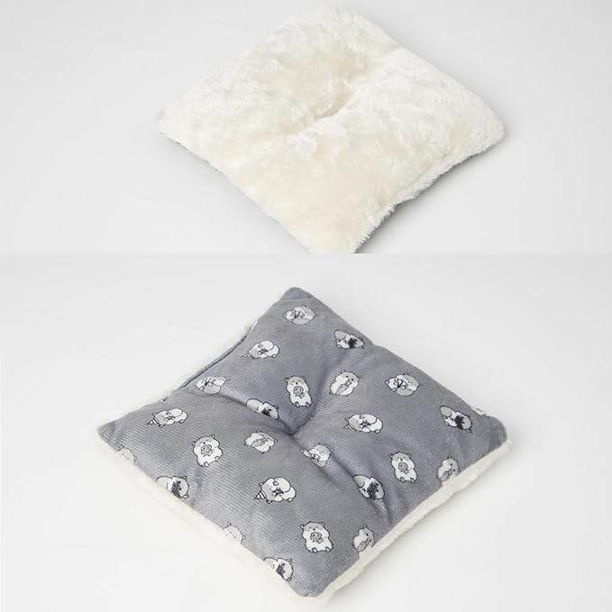 YUANST Hedgehog Bed Cave Hideout Hedgehog House Hedgehog Accessories, Hamster Small Animals Cage Supplies Warm House (Grey)